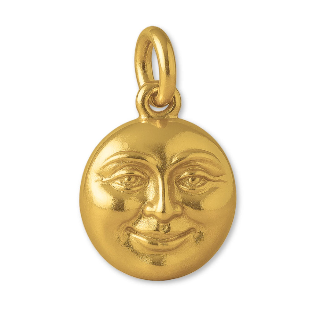 24ct Pure Gold - Luna Protection Charm