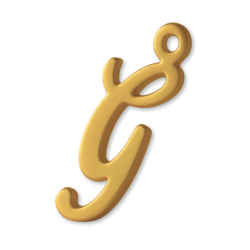 24ct Pure Gold - Cursive Letter Charm