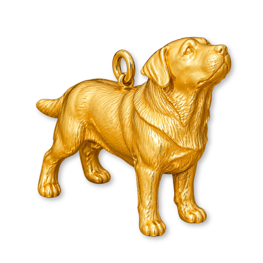 24ct Pure Gold - Labrador Retriever Dog Charm