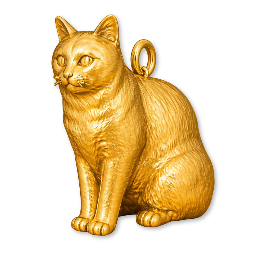 24ct Pure Gold - American Shorthair Cat Charm
