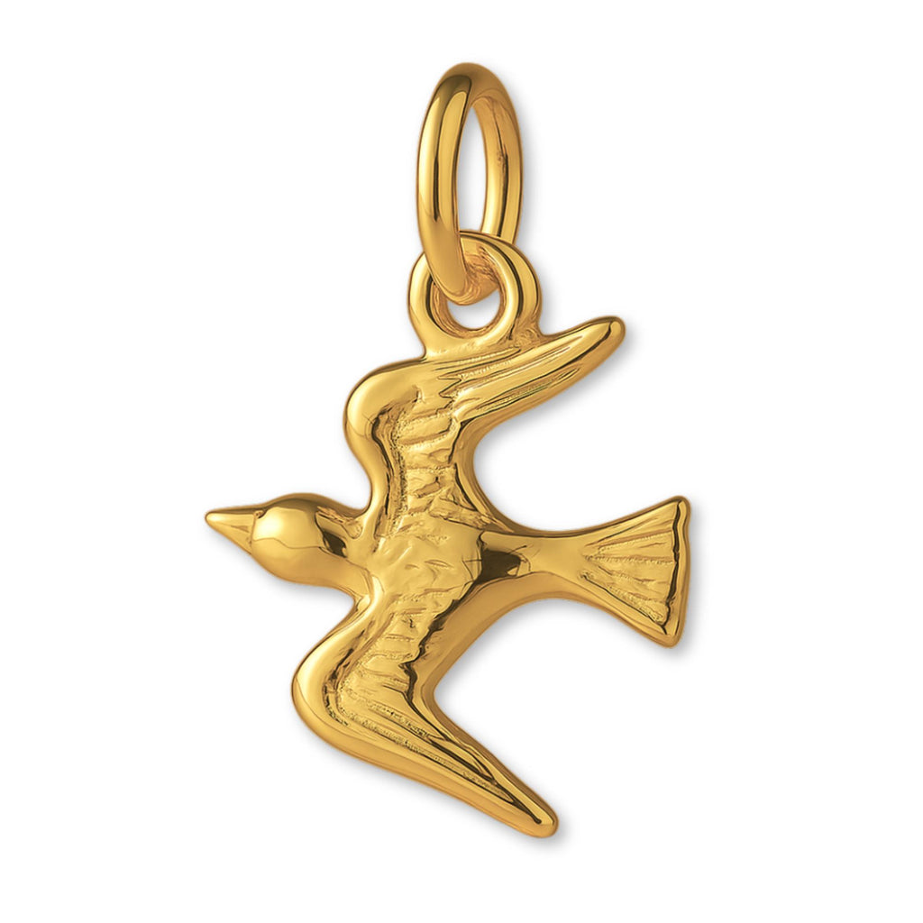 24ct Pure Gold - Flying Swallow Charm