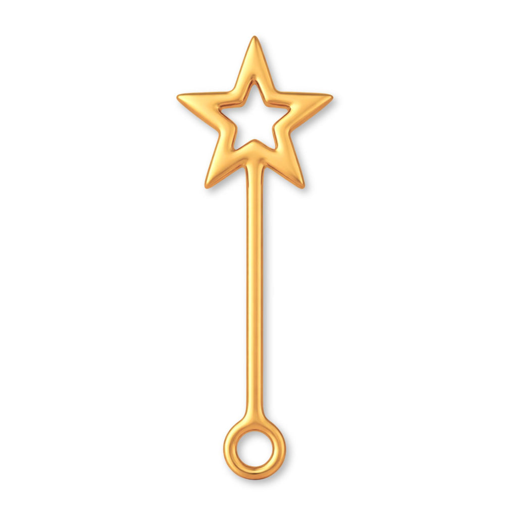 24ct Pure Gold - Star Wand Charm