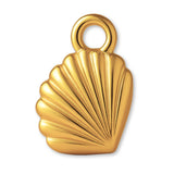 24ct Pure Gold - Lagoon Cockle Shell Charm