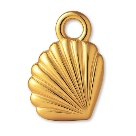 24ct Pure Gold - Lagoon Cockle Shell Charm