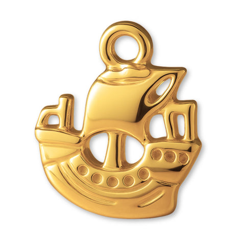 24ct Pure Gold - Pirate Ship Charm