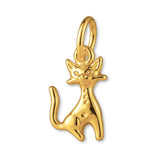 24ct Pure Gold - Atomic era Cat Charm