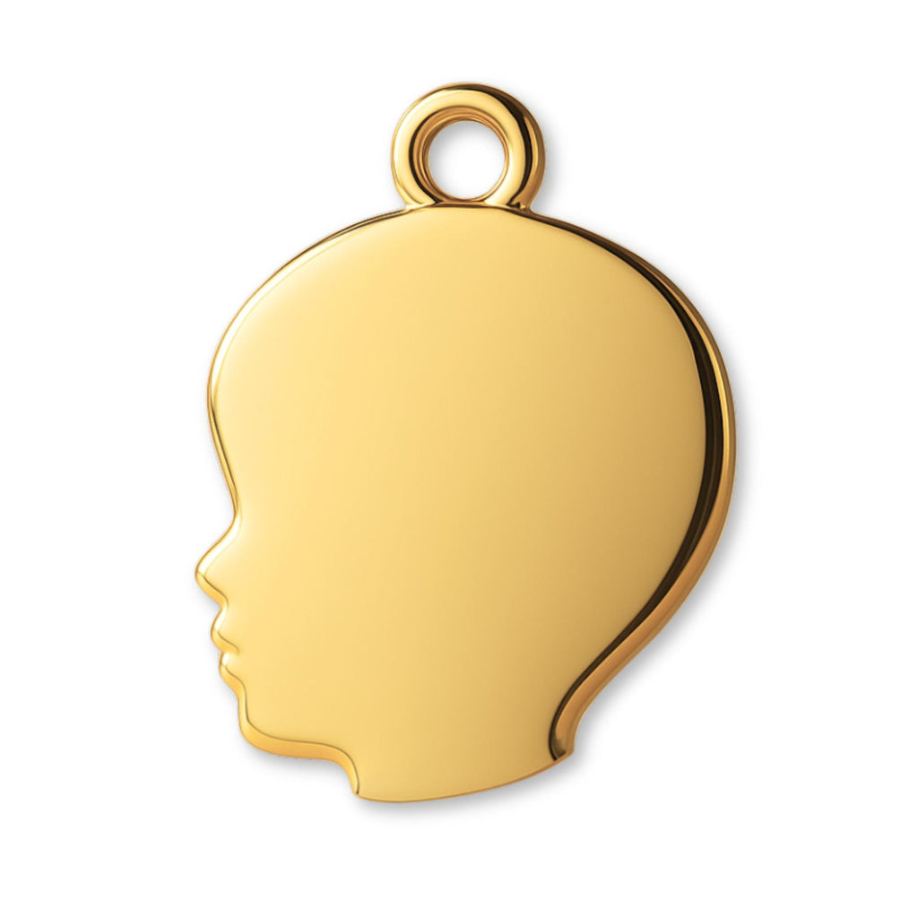 24ct Pure Gold - Boys Silhouette  Charm