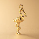 24ct Pure Gold - American Flamingo Charm