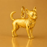 24ct Pure Gold - Chihuahua Dog Charm