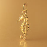 24ct Pure Gold - Classic Seahorse Charm