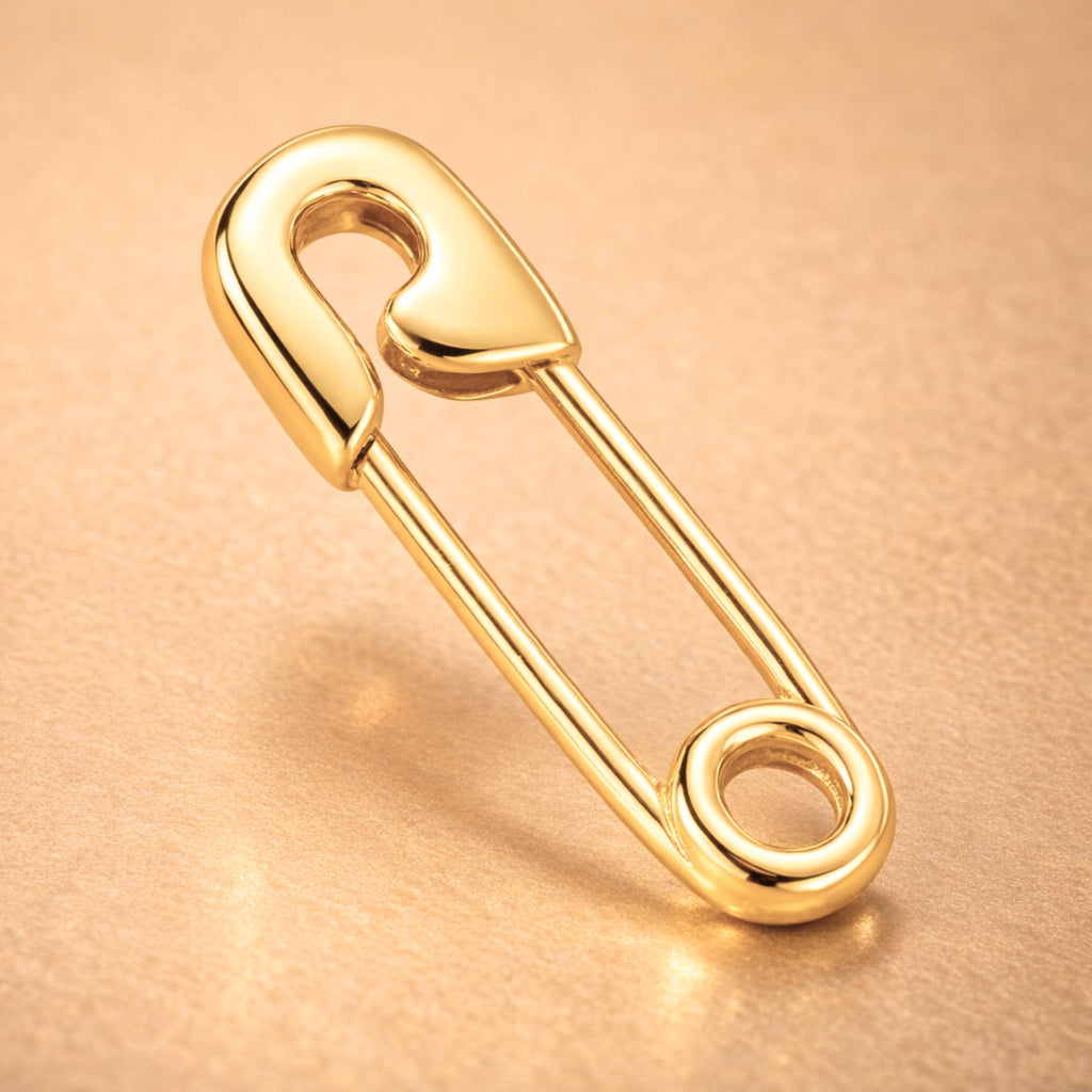 24ct Pure Gold - Safety Pin Charm