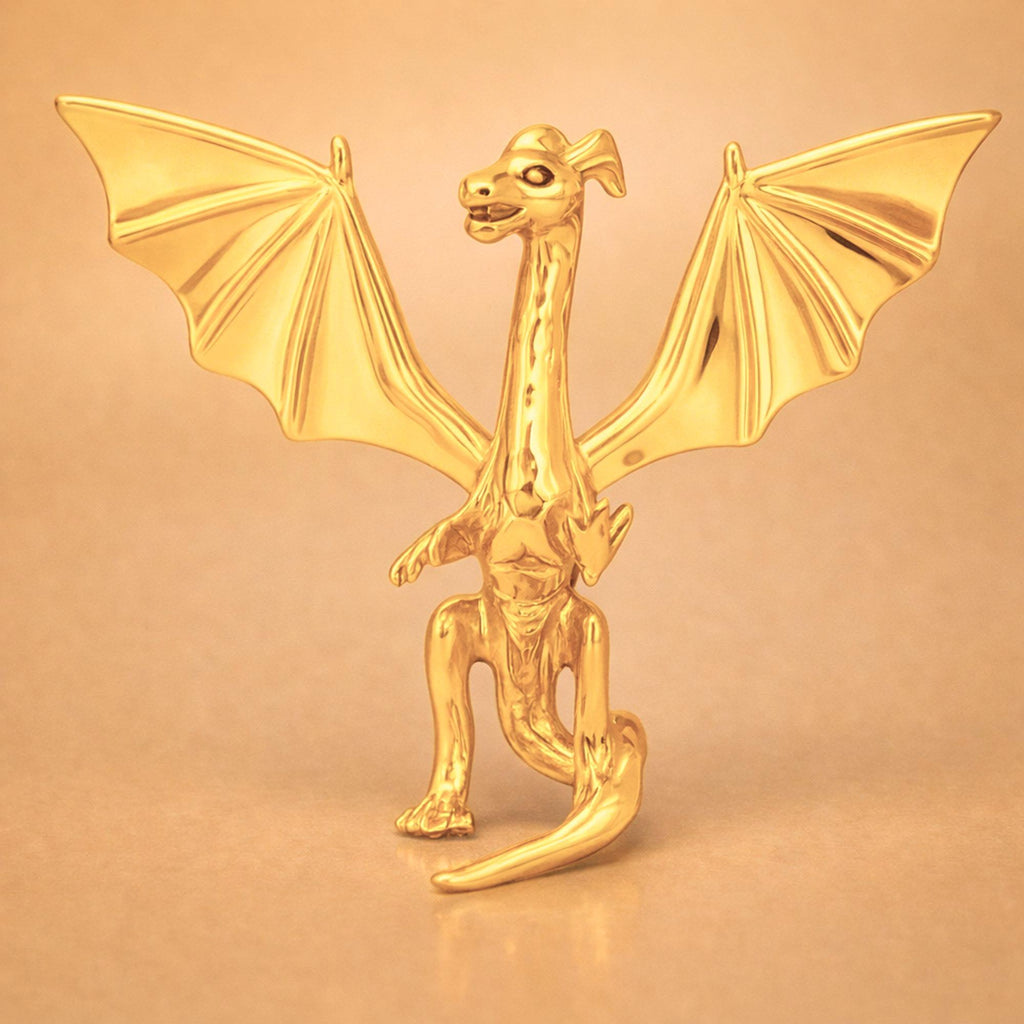 24ct Pure Gold - Flying Dragon Charm