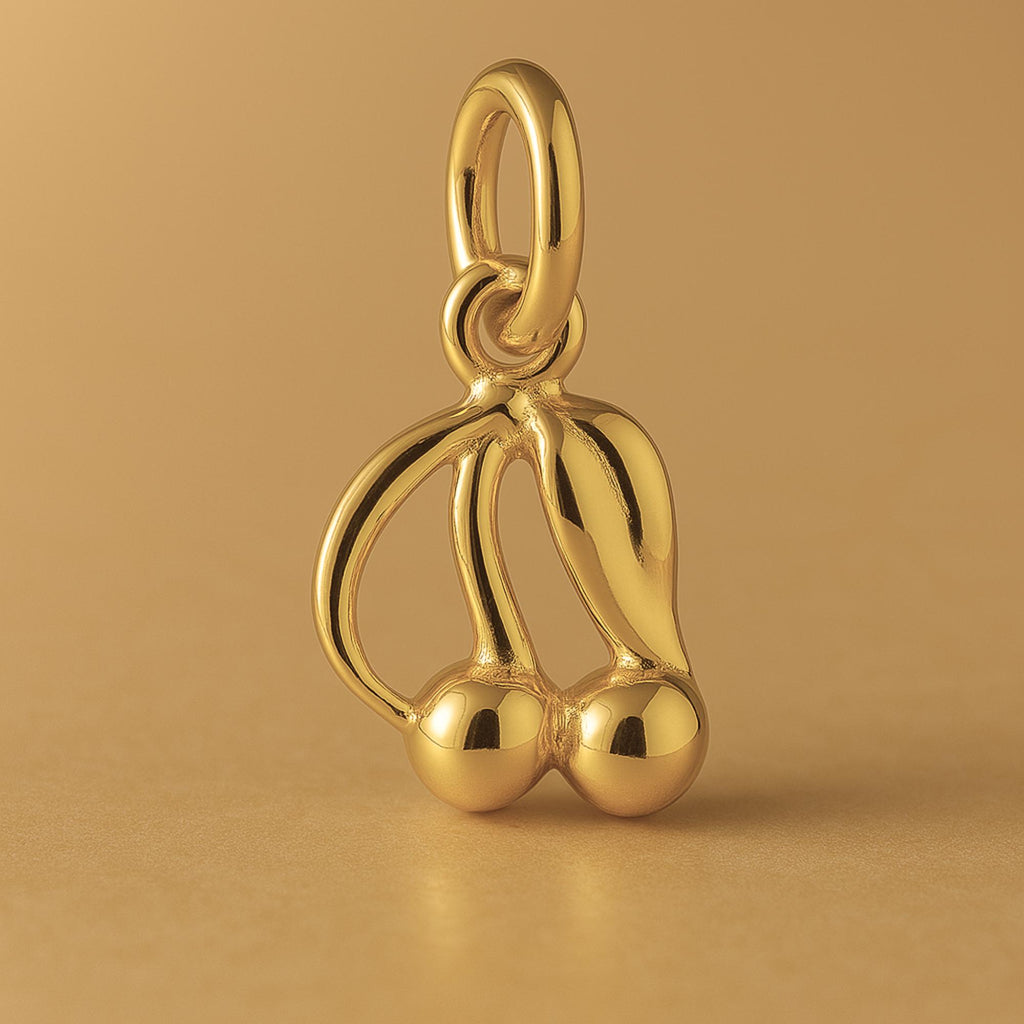 24ct Pure Gold - Classic Cherries Charm