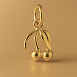 24ct Pure Gold - Classic Cherries Charm