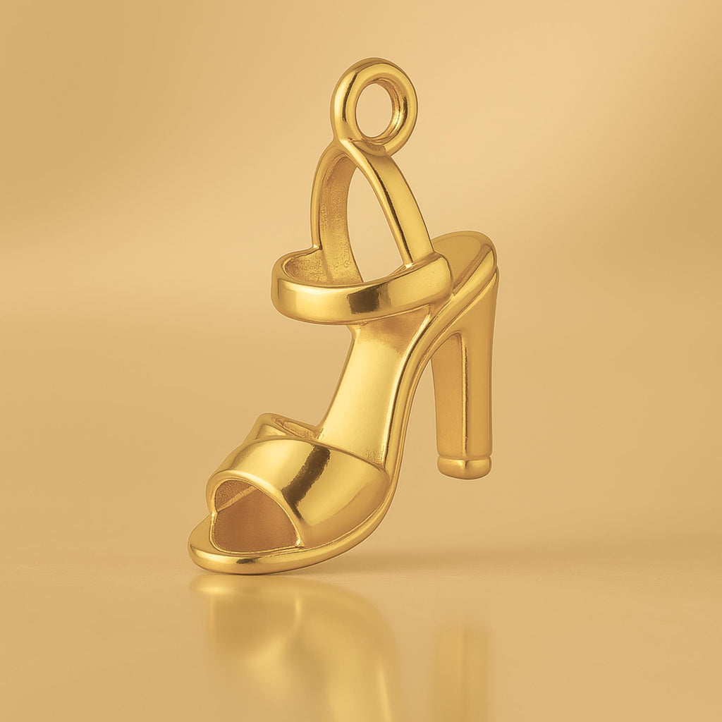 24ct Pure Gold - Ankle Strap Heels Charm