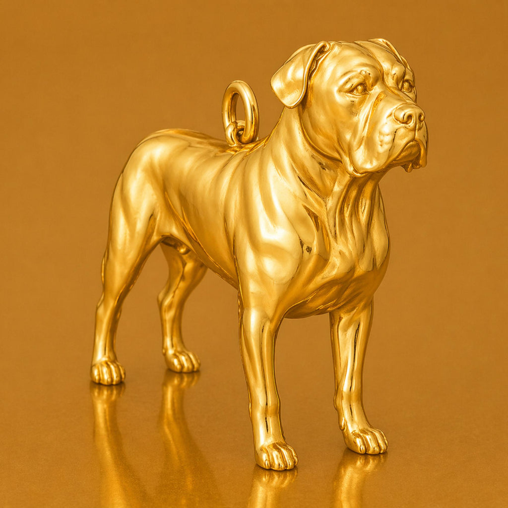 24ct Pure Gold - Cane Corso Dog Charm