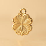 24ct Pure Gold - Four-Leaf Clover Amulet Charm