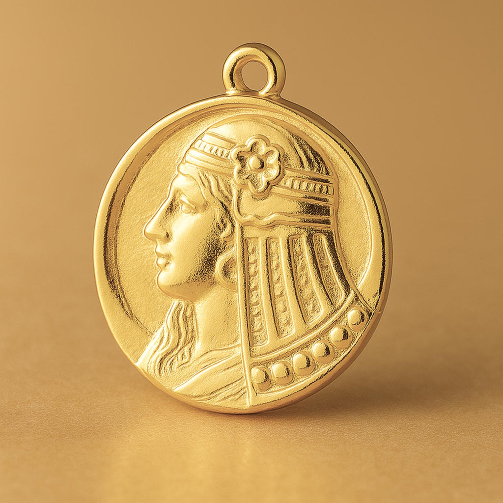 24ct Pure Gold - Moon Goddess Amulet Charm