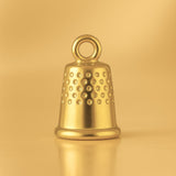 24ct Pure Gold - Mini Dimpled Thimble Charm