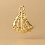 24ct Pure Gold - Sailing Schooner Charm