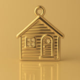 24ct Pure Gold - Log Cabin Cottage Charm