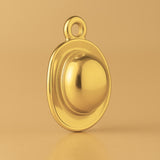 24ct Pure Gold - Bowler Hat Charm