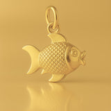 24ct Pure Gold - Lucky Goldfish Charm