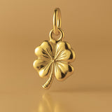 24ct Pure Gold - Classic Four-Leaf Clover Charm