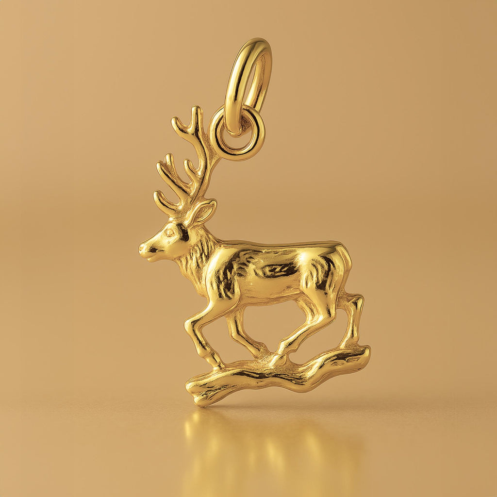24ct Pure Gold - Forest Elk Charm