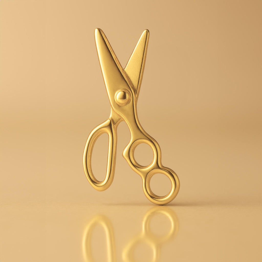 24ct Pure Gold - Hair Stylist Scissors Charm