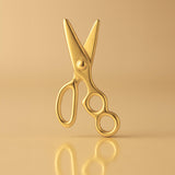 24ct Pure Gold - Hair Stylist Scissors Charm