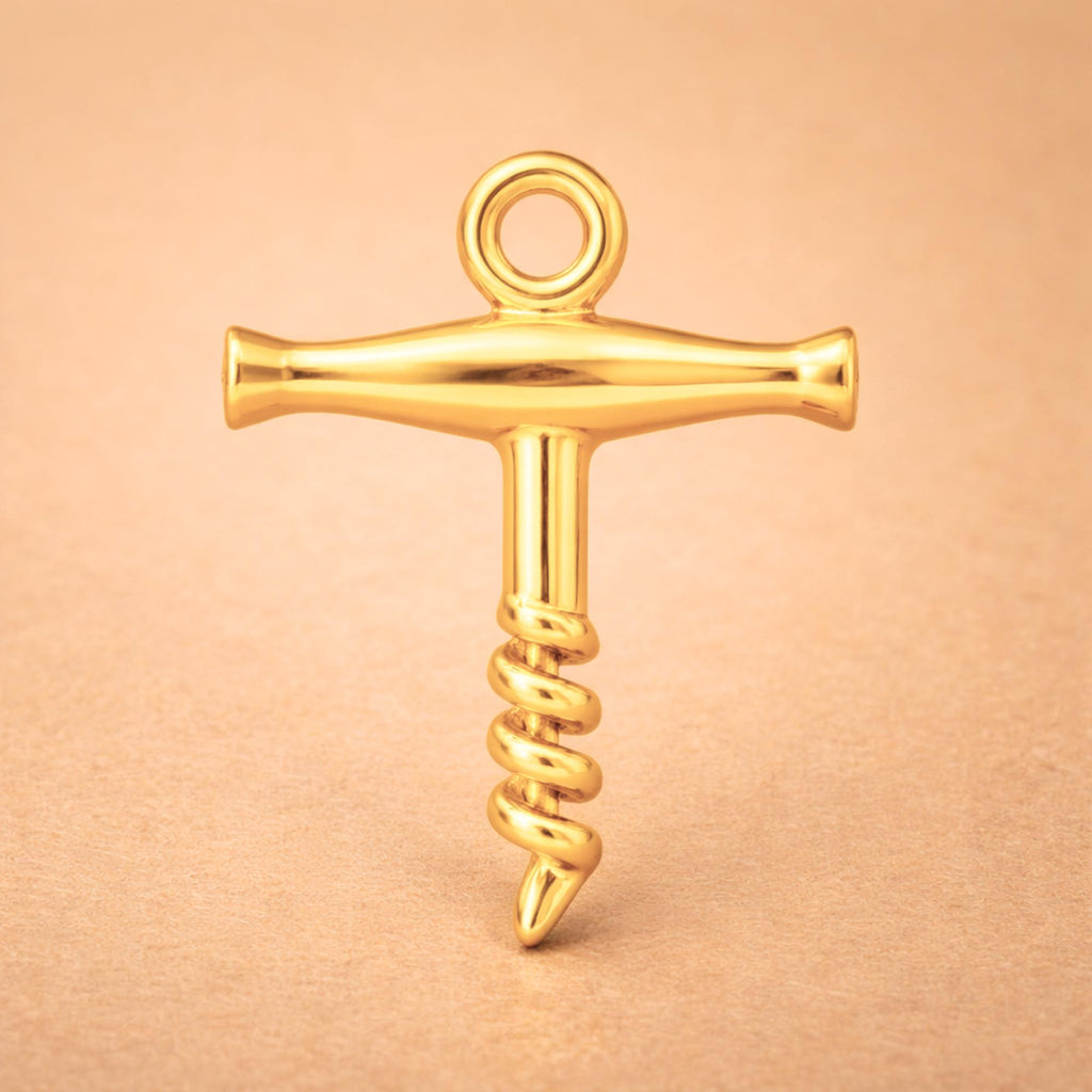 24ct Pure Gold - Traditional Corkscrew Charm