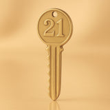 24ct Pure Gold - 21 House Key Charm