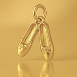 24ct Pure Gold - Ballet Shoes Charm
