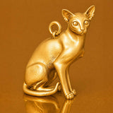 24ct Pure Gold - Colourpoint Shorthair Cat Charm