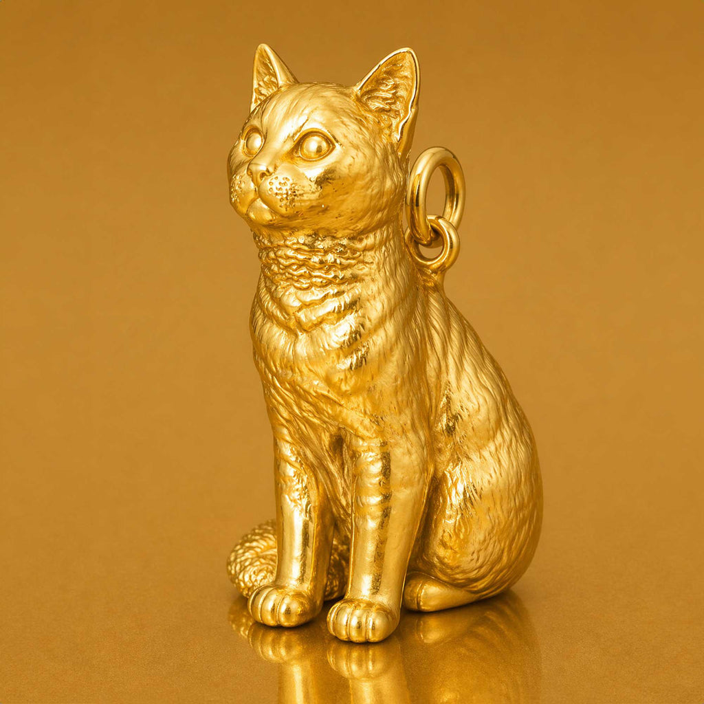 24ct Pure Gold - European Shorthair Cat Charm