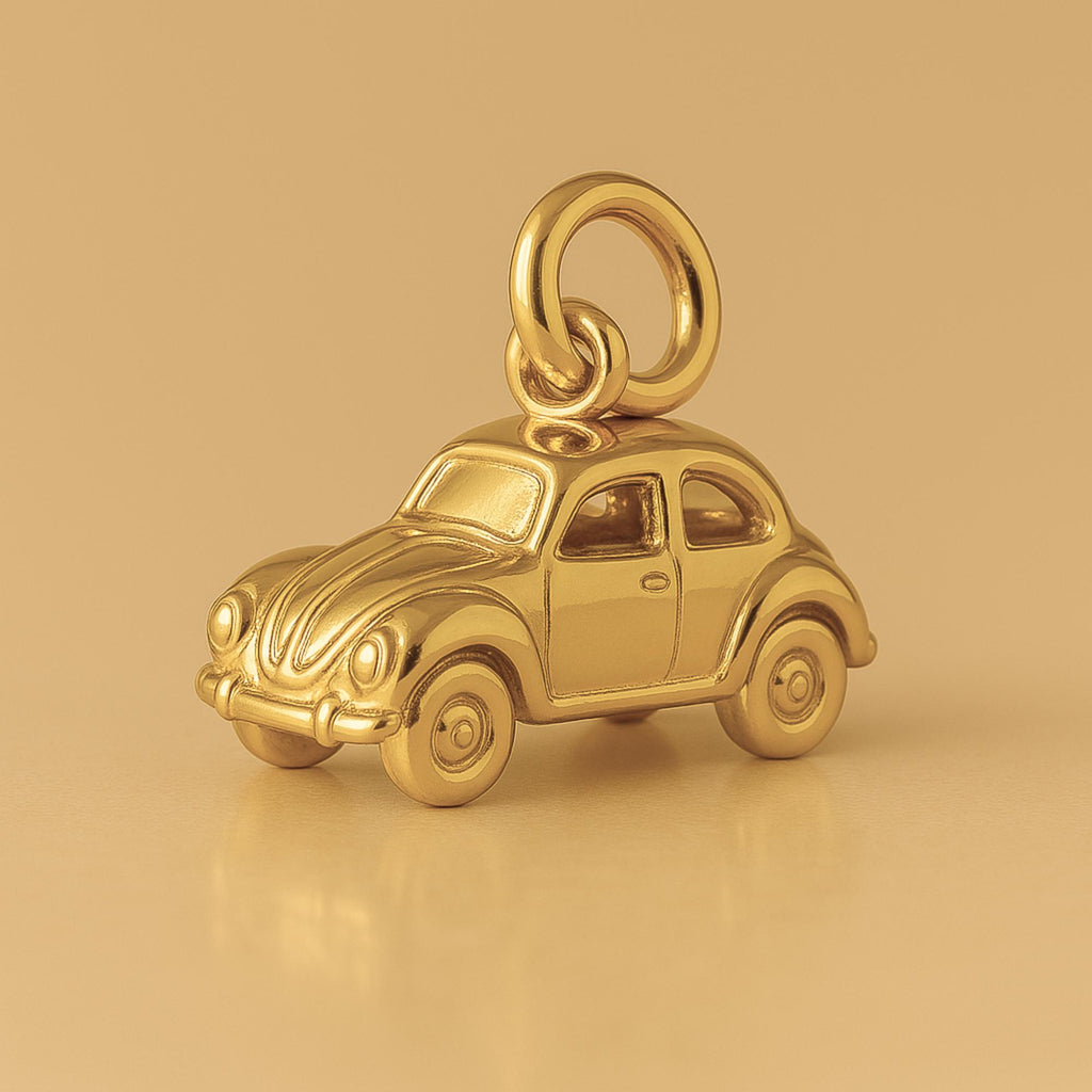 24ct Pure Gold - Mini VW Car Charm