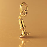 24ct Pure Gold - Vintage Candlestick Charm