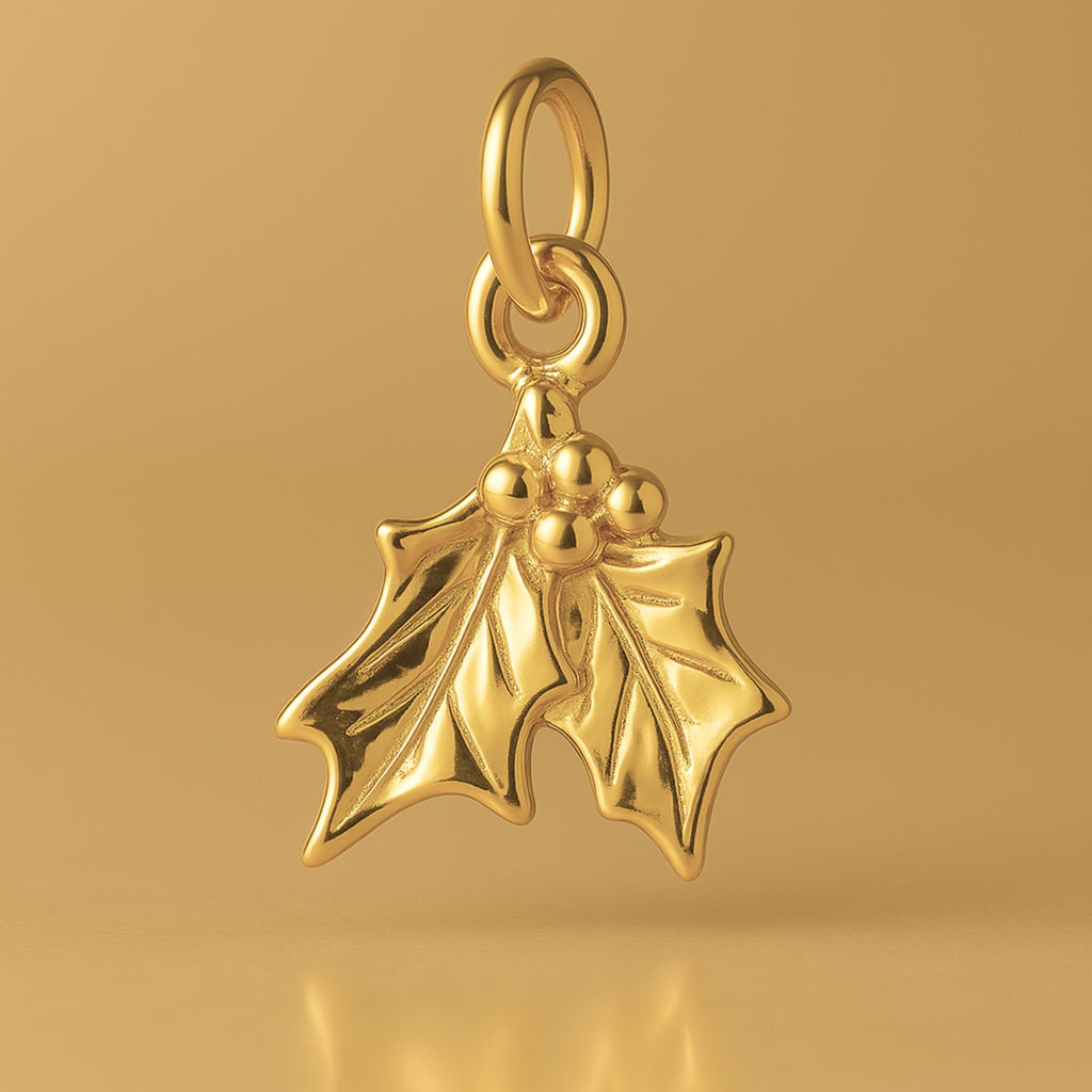 24ct Pure Gold - Christmas Mistletoe Charm