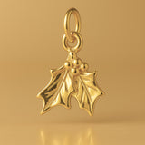 24ct Pure Gold - Christmas Mistletoe Charm