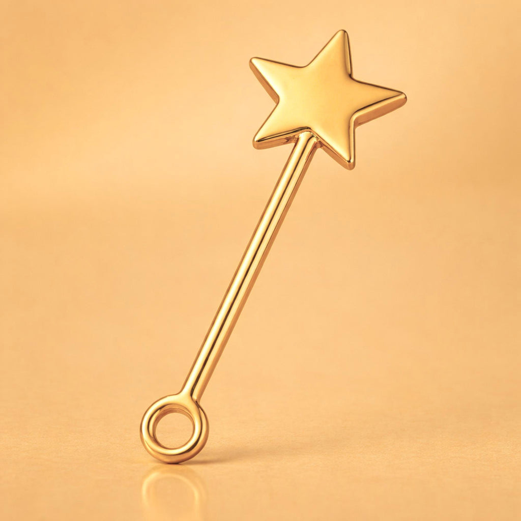 24ct Pure Gold - Fairy Wand Charm