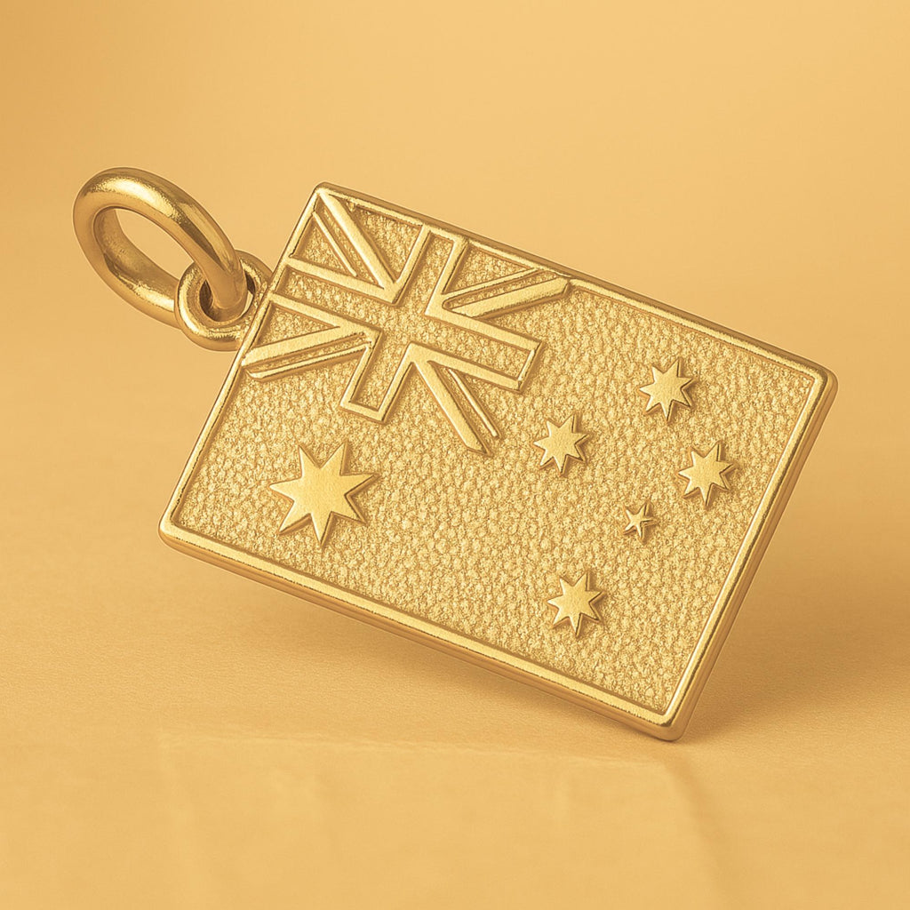 24ct Pure Gold - Australian Flag Charm