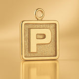 24ct Pure Gold - P Plate Charm