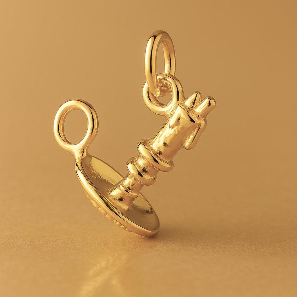 24ct Pure Gold - Candlestick Holder Charm