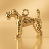 24ct Pure Gold - Shaggy Labradoodle Dog Charm