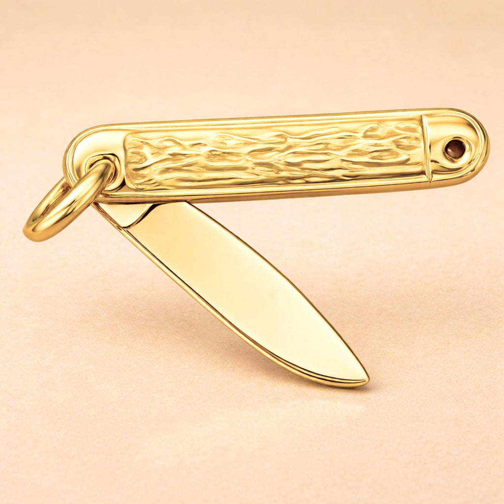 24ct Pure Gold - Folding Pocket Knife Charm