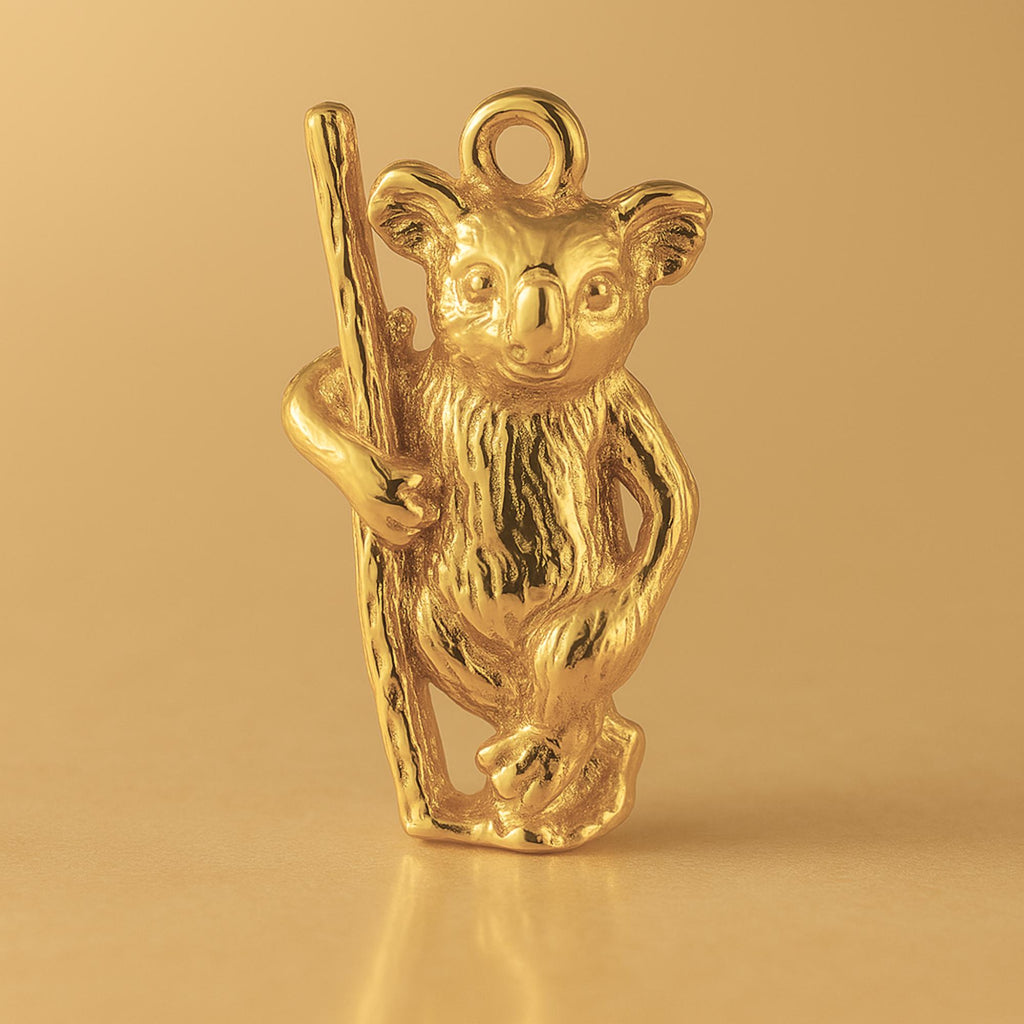 24ct Pure Gold - Standing Koala Charm