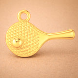 24ct Pure Gold - Table Tennis Paddle Charm