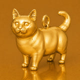 24ct Pure Gold - Munchkin Cat Charm