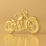 24ct Pure Gold - Harley Motorbike Charm